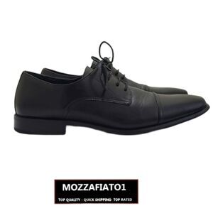 Black Oxford shoe men size 9 leather lining